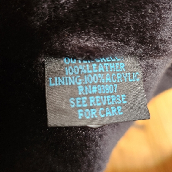 Women's Soft Leather Pacific Rose Coat - Black, Size XL - Vintage - Picture 8 of 9